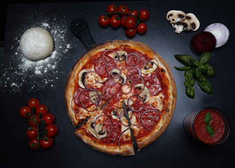 Pizza varieties for event catering